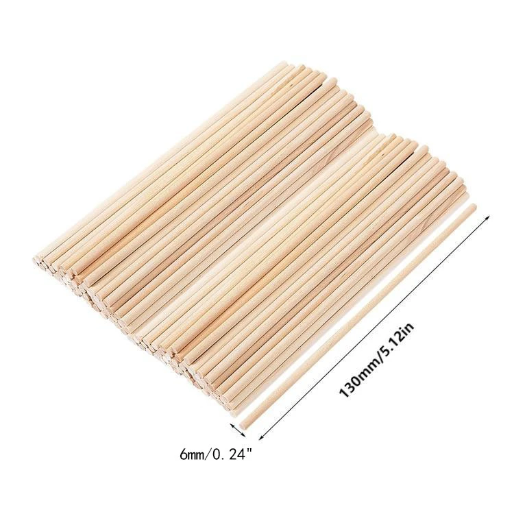 130X6mm wooden round stick 130X6mm wooden round stick